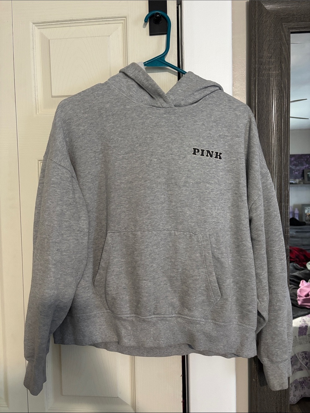 PINK Victoria's Secret Gray Pullover Hoodie